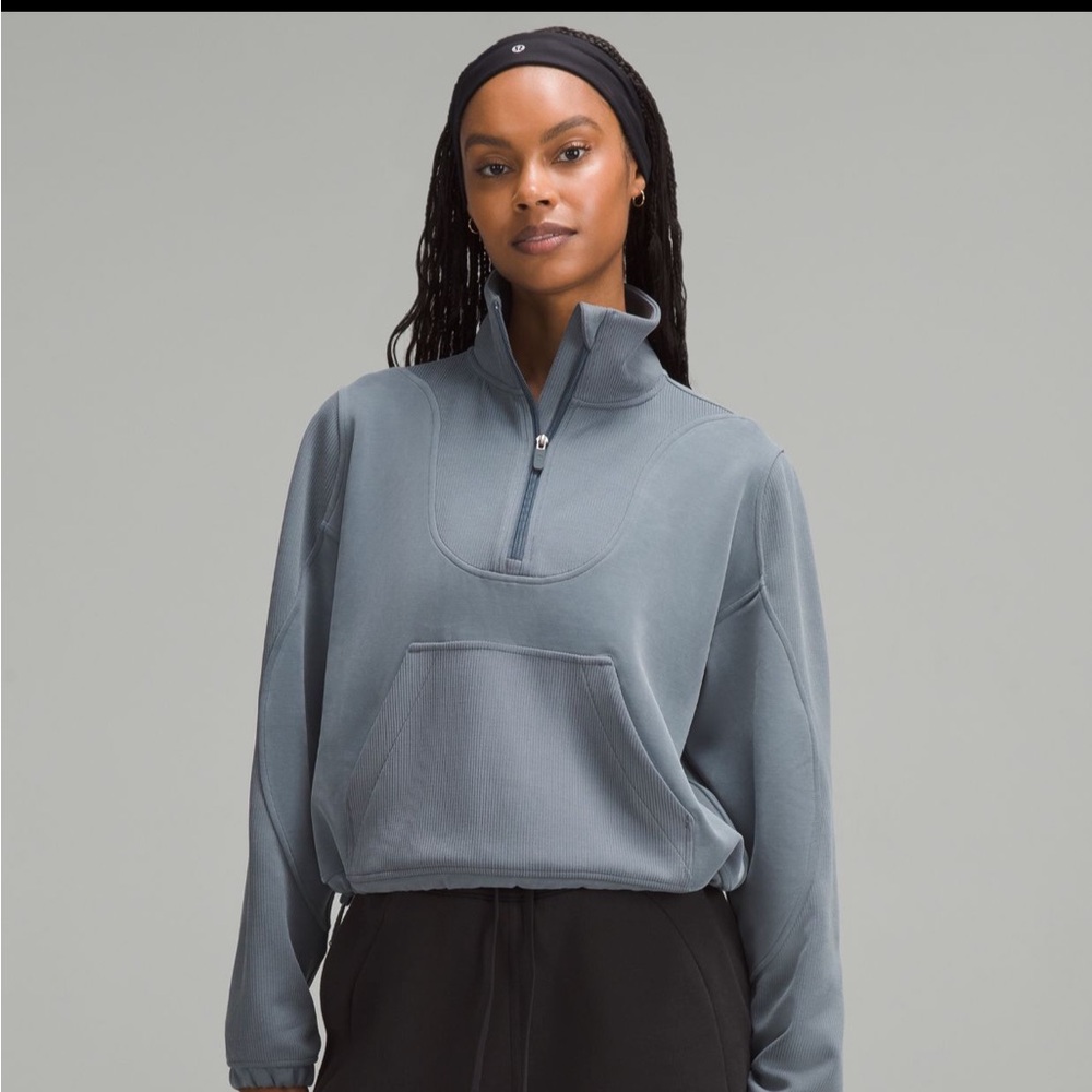 Lululemon Brushed Softstreme Ribbed Half Zip